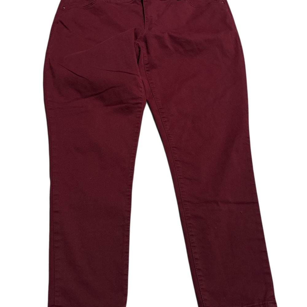 LuLaRoe Deep Burgundy Dark Wash Skinny Jeans Size 42